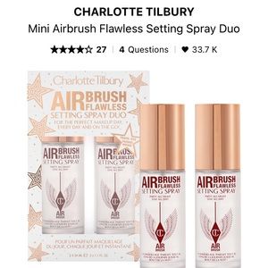 SOLD Charlotte Tilbury setting spray